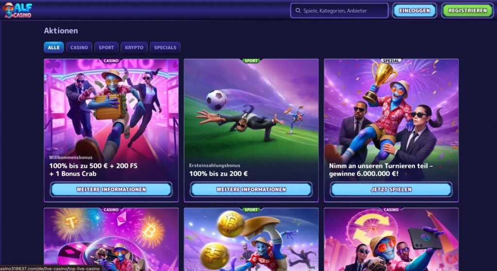 Alf Casino Bonus