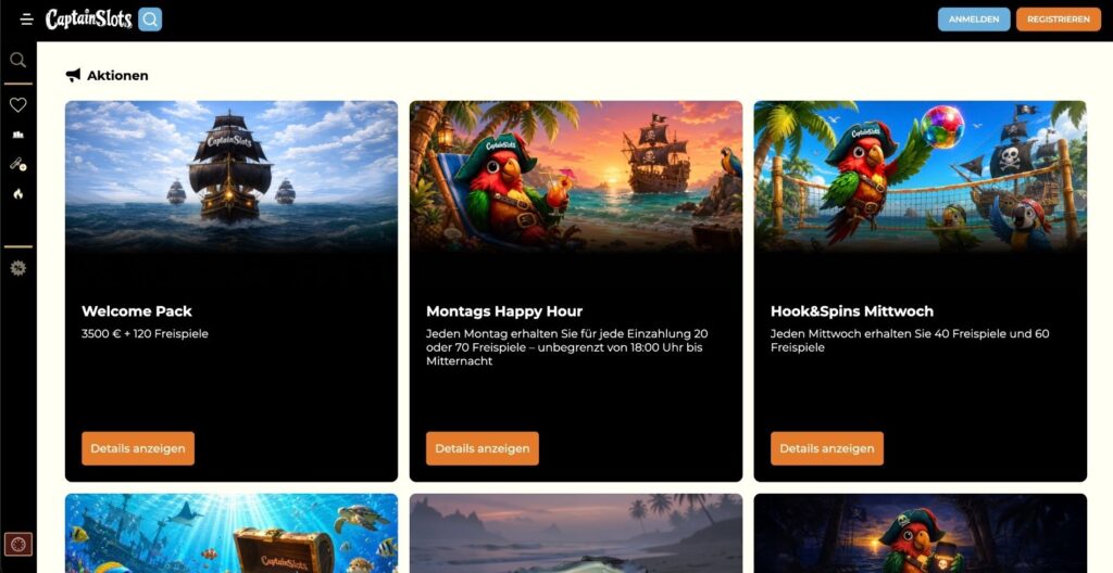 Captain Slots Casino Bonus