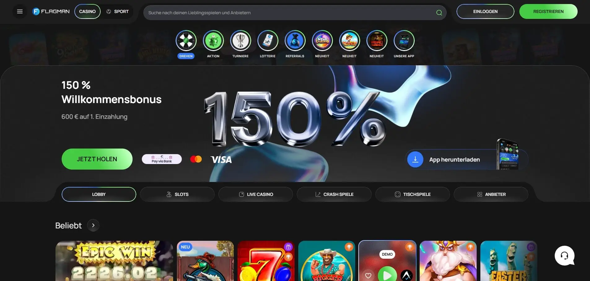Flagman Casino Login für Spieler aus Deutschland — kundenservice im flagman casino player portal