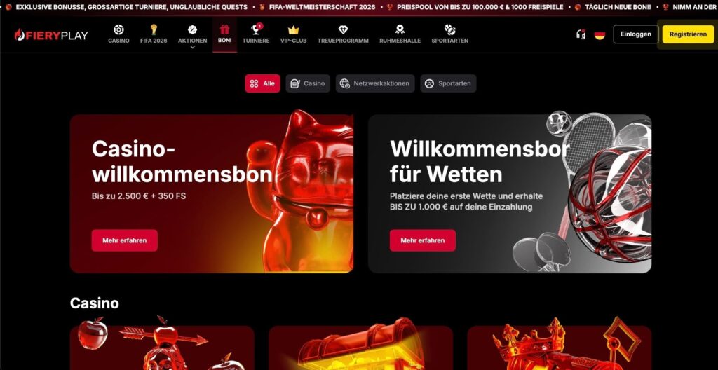 FieryPlay Casino Bonus