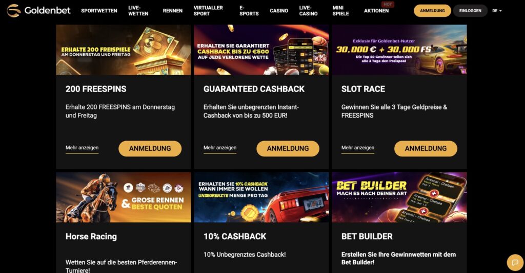 Goldenbet Casino Bonus