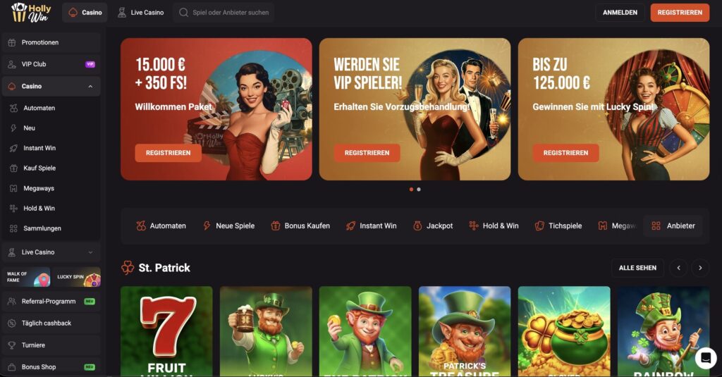 HollyWin Online Casino