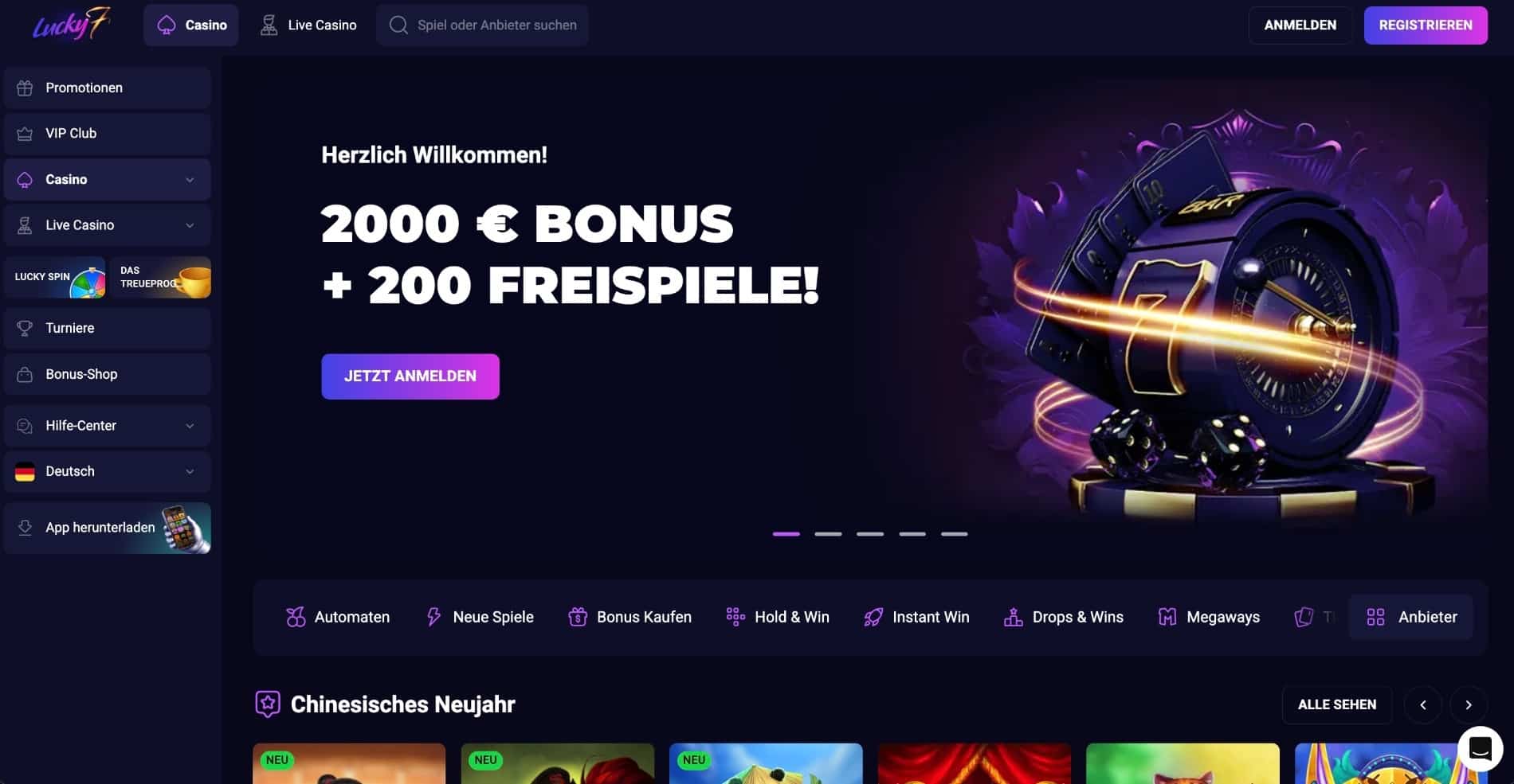 Lucky7even Online Casino