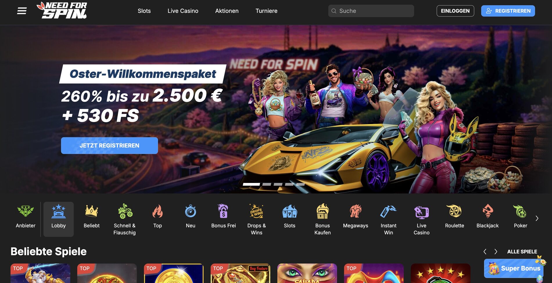 Need for Spin Online Casino