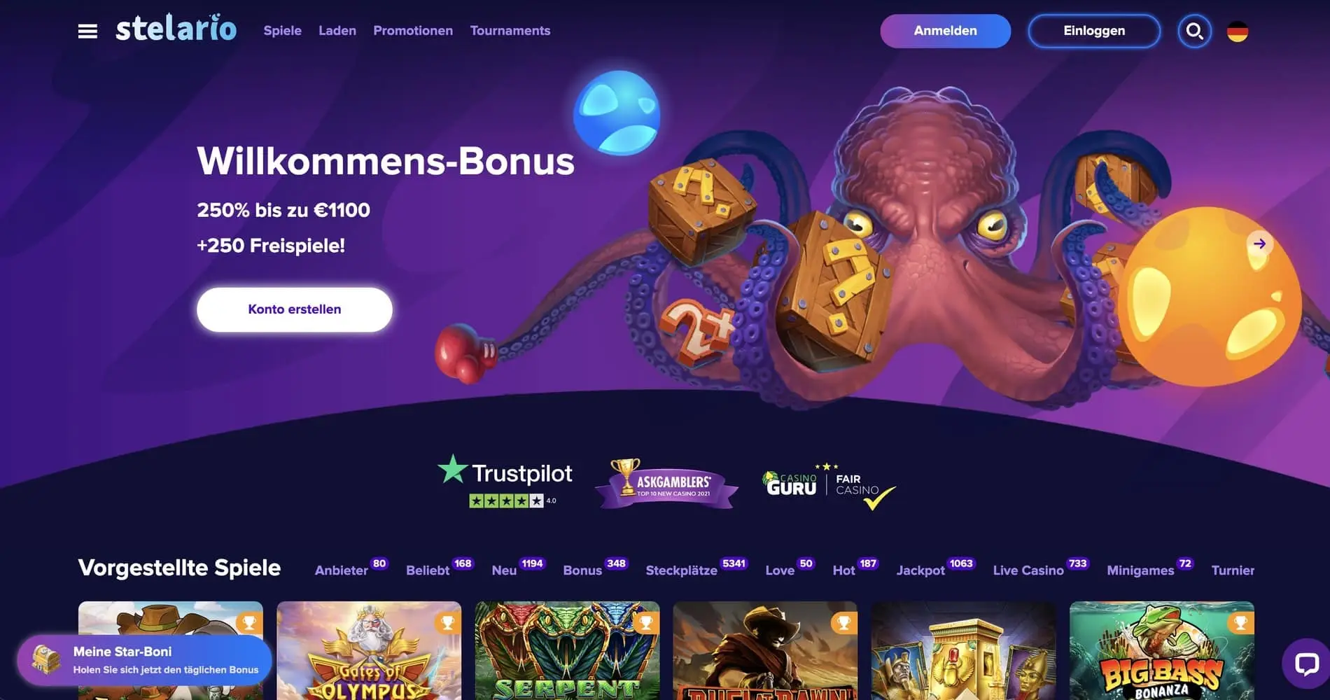 Offizieller Steralio Casino Erfahrungsbericht für Spieler aus Deutschland