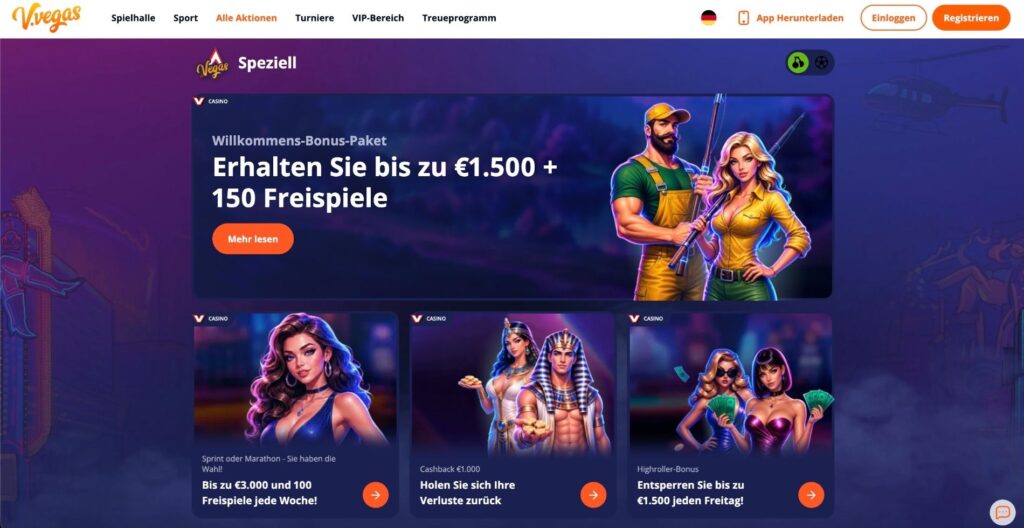 V.Vegas Casino Bonus